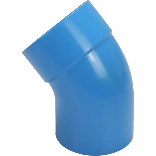 Wavin Ventiza curva 45 grados PVC redondo por diámetro 80 mm M/S