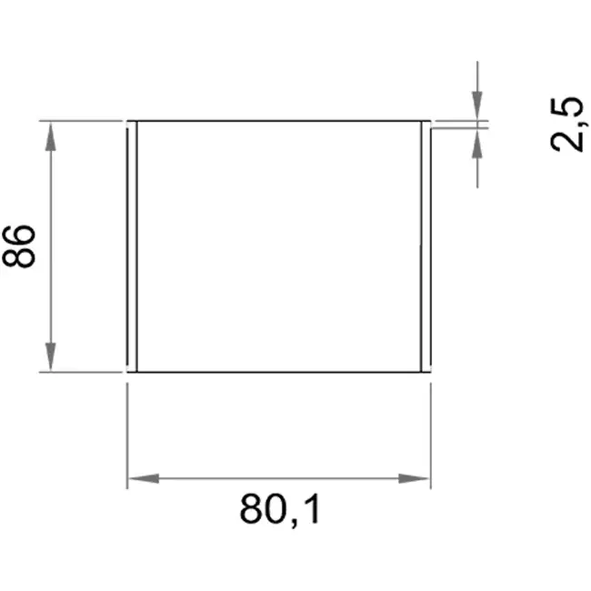 Wavin Ventiza conector de pegamento PVC redondo 80 mm M/M