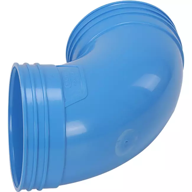 Wavin Ventiza curva 90 grados PVC redonda 125 mm M/M