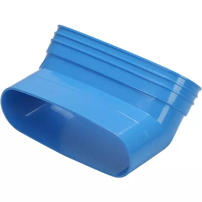 Wavin Ventiza Codo 45 grados PVC ovalado 195x80 mm vertical M/S