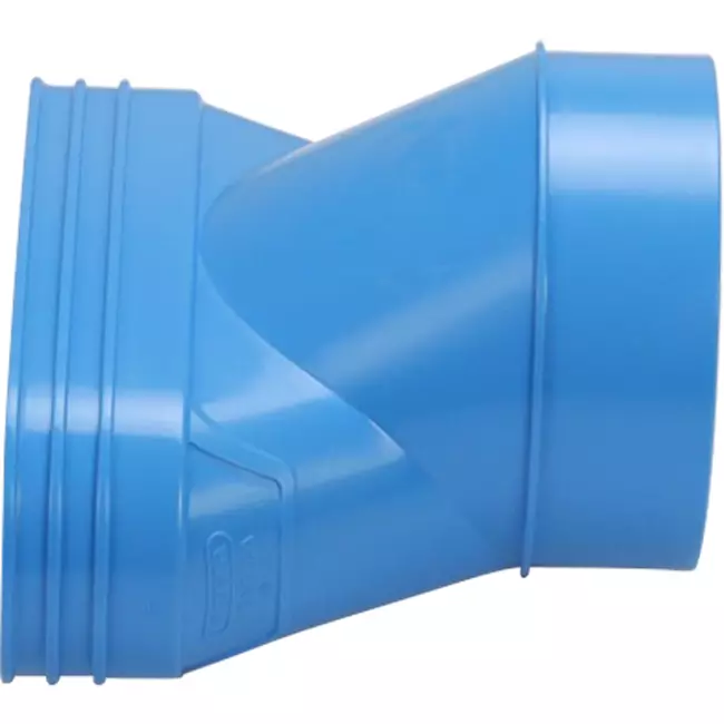 Wavin Ventiza Transición PVC ovalada 195x80 mm a 125 mm excéntrica M/S
