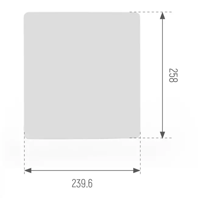 Panel de cubierta negro Econox Eco Pair Plus para unidad VMC descentralizada SG-ERV-150