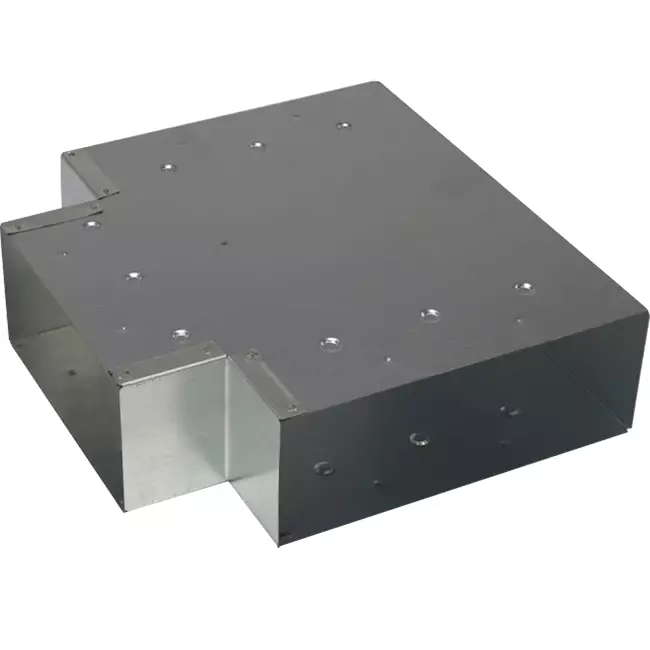 Pieza en T (acodada) 90 grados 170x80 mm - 170x80 mm para conducto de humos