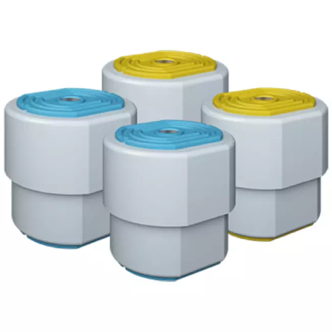 Kit de vibración ClimaConnect 1.2 azul/amarillo, con muelle, para unidades de hasta 80 KG