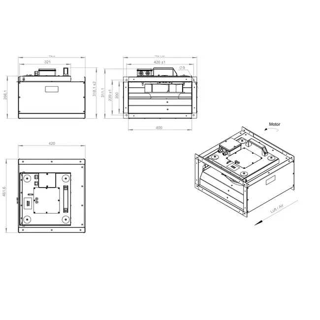 Ventilador de conducto aislado energéticamente eficiente - KVRI 4020 EC 32