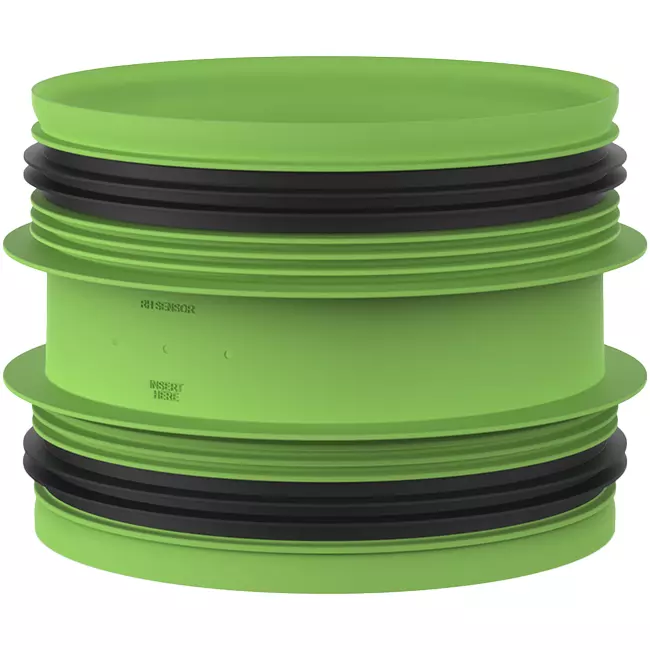 Conector Duco con goma D160-D160 (M/M)
