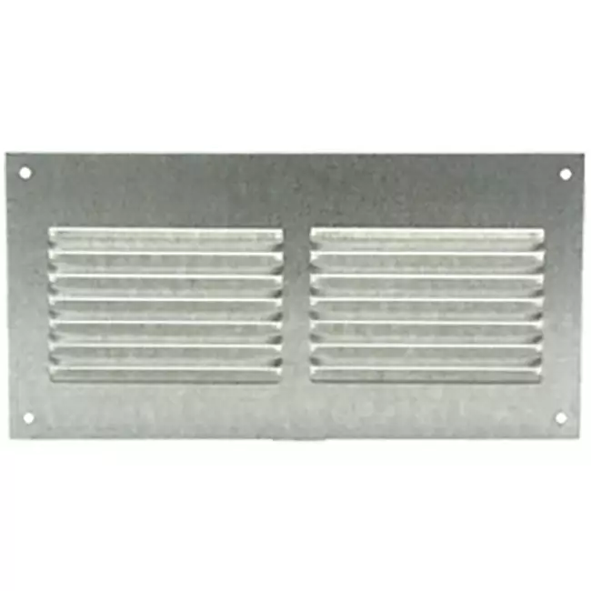 Ranura metálica rectangular 200x100 zinc - MR2010ZN