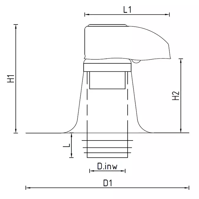 Paso de conducción 3000 DW 140 mm con PVC