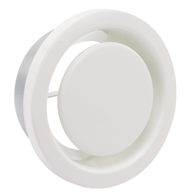 Válvula de escape de aire 80 mm con muelles metálicos - EAV-C80 RAL9010