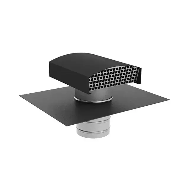 Campana de ventilación Econox CTM 250 mm aluminio antracita con collar antipenetración