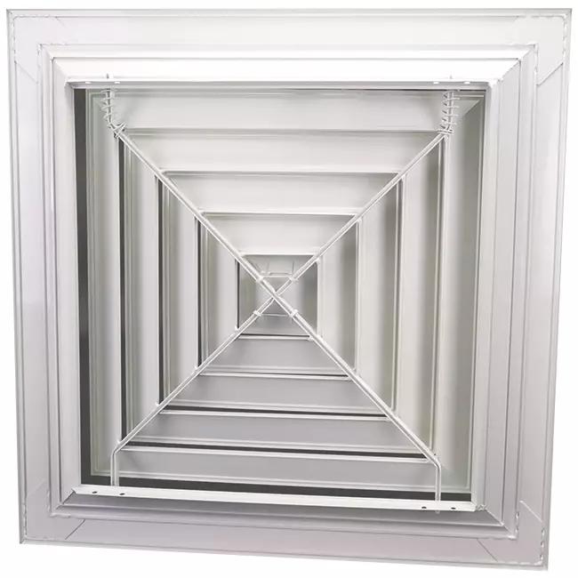 Difusor lineal de 4 vías MDCD4-450/595 - RAL9010