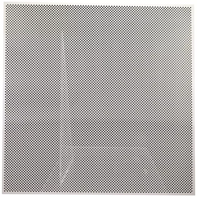 Placa perforada para techo de 600 x 600 mm para insertar en techos modulares - RAL9010