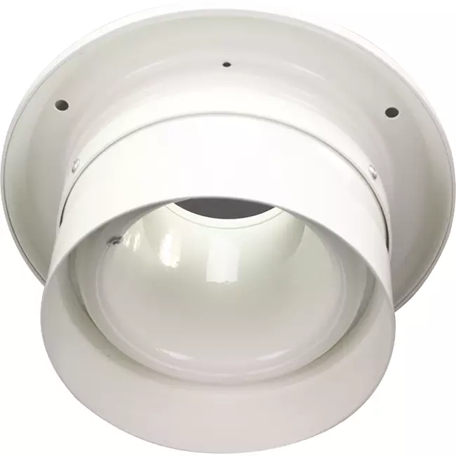Rejilla de chorro 200mm Montaje en pared y techo RAL 9010