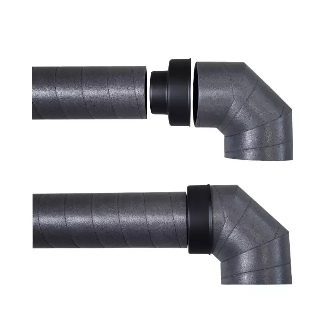 Curva de 15 grados Ubbink Aerfoam 160 mm