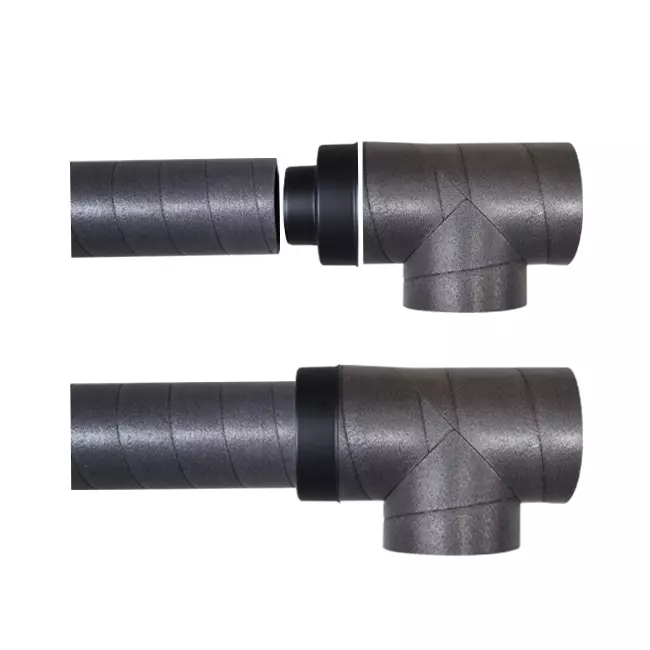 Pieza en T de 90 grados Ubbink Aerfoam 125 mm