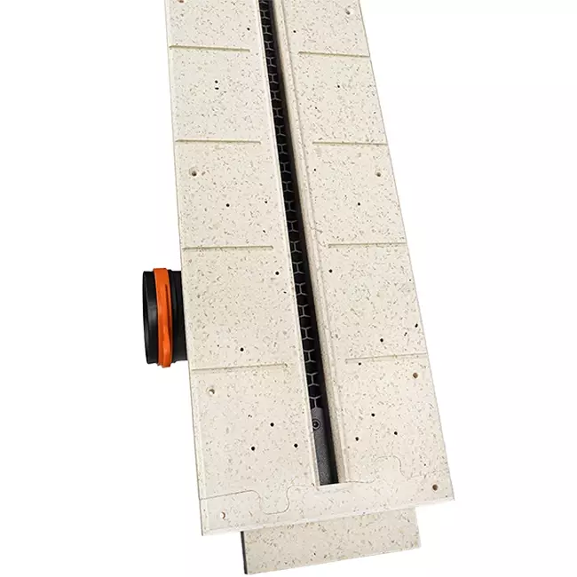 Difusor de ranura sin marco Ergovent 1050 mm con diámetro de conexión 90 mm - modular - 1 ranura