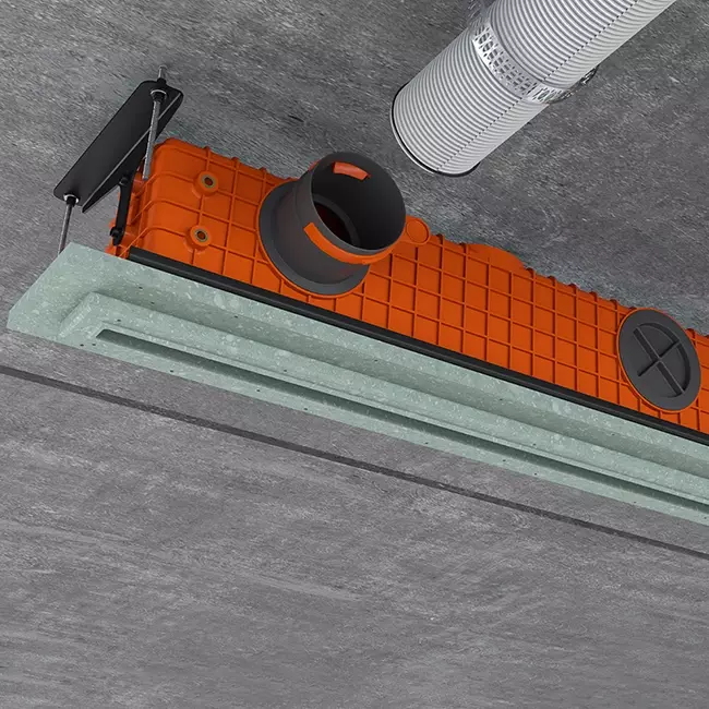 Rejilla Ergovent sin marco de 1000 mm con diámetro de conexión de 90 mm - estándar