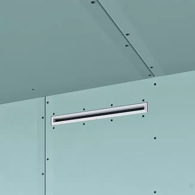Rejilla sin marco Ergovent de 500 mm con diámetro de conexión de 75 mm - estándar