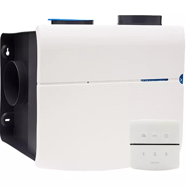 Orcon MVS-15RHB 550 m³/h + sensor de humedad + control RFT - enchufe de seguridad