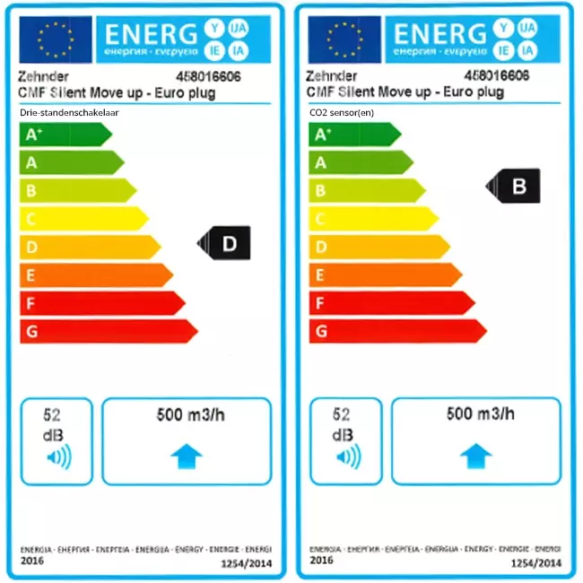 Zehnder ComfoFan Silent Move Up - enchufe con toma de tierra