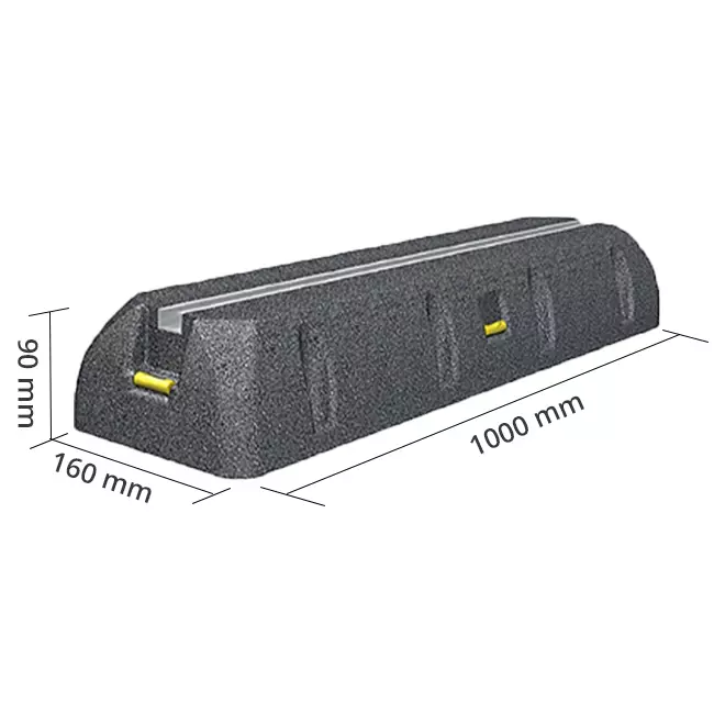 Barra de montaje de la unidad exterior SUMO de caucho antivibraciones 1000 mm