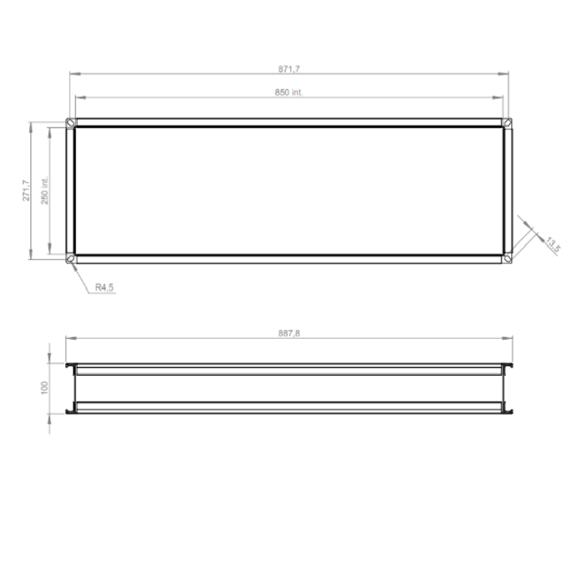 Conector flexible 800 x 250 - VS 8525