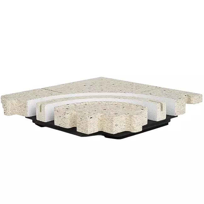 Cantonera curva Ergovent para difusores modulares de 2 ranuras