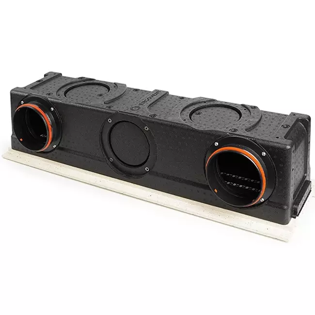Difusor de ranura Ergovent sin marco 1000 mm con diámetro de conexión 160 mm - climatización - 3 ranuras