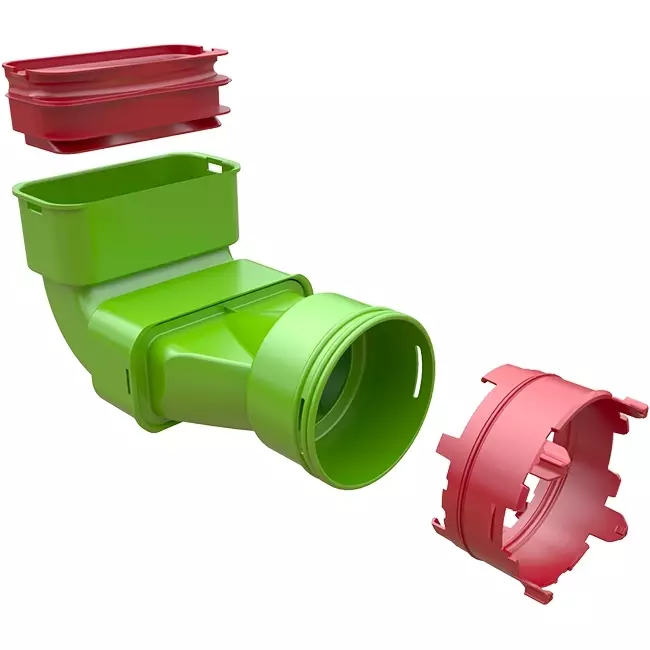 Ubbink Air Excellent 48C - 55SC curva reductor 90° - vertical
