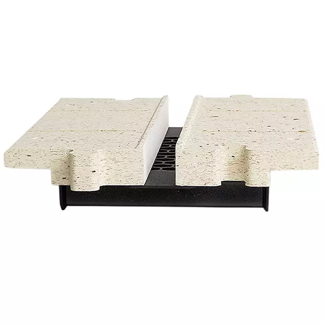 Sección intermedia Ergovent para difusores modulares de ranura enchufable 200 mm - 1 ranura