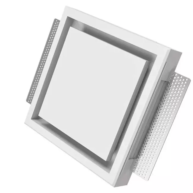 Ergovent válvula de ventilación sin marco empotrable cuadrada 100 mm