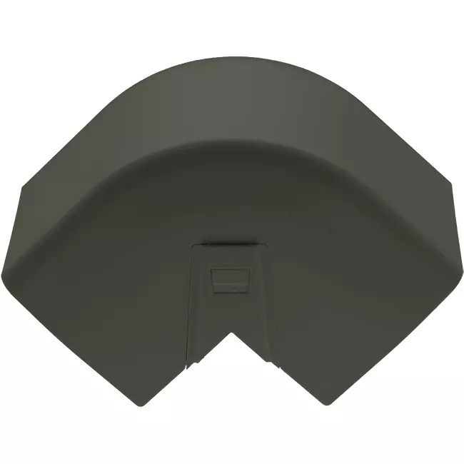 Optimalduct Climclick Codo exterior acodado 80x60 mm RAL 7016 Antracita