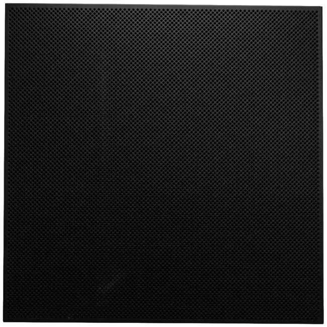 Placa de techo perforada 600 x 600 mm para insertar en falsos techos - RAL9005 30% brillo