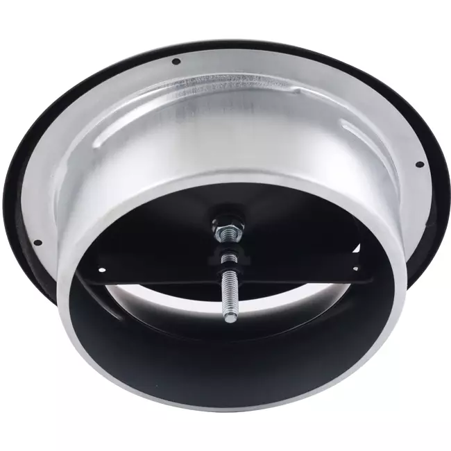 Válvula de suministro de ventilación 200 mm metal - S-DVS200 RAL9005 30% brillante