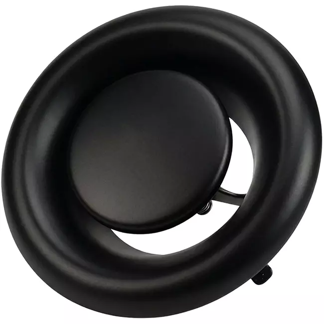 Válvula de escape de ventilación metálica 200 mm con muelles de fricción - DVS-C200 - RAL 9005 30% brillante