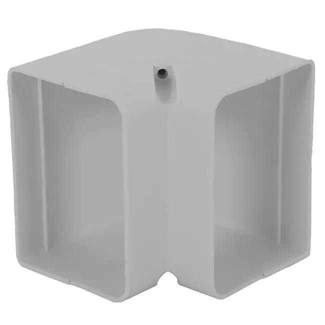 Codo interior ClimaConnect para conducto de montaje 75 mm - RAL 9010