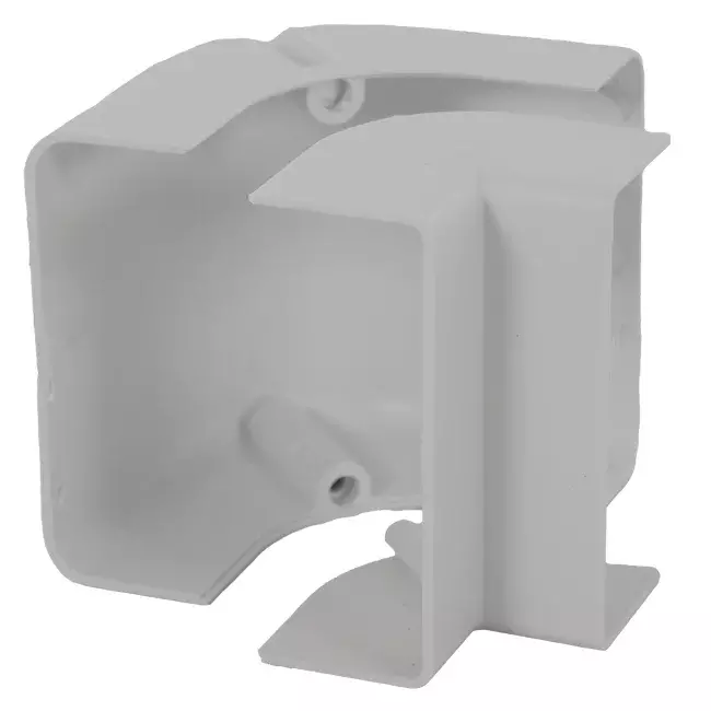 Codo exterior ClimaConnect para conducto de montaje 75 mm - RAL 9010