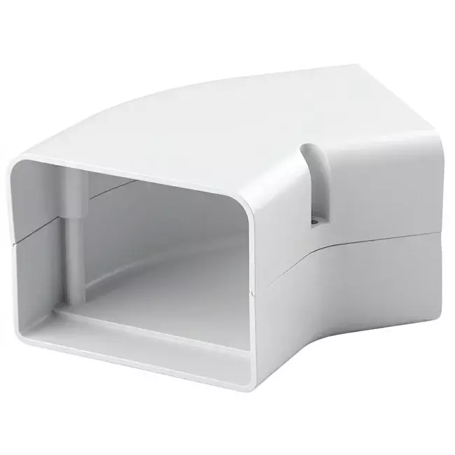 ClimaConnect 45° codo plano para conducto de montaje 100 mm - RAL 9010