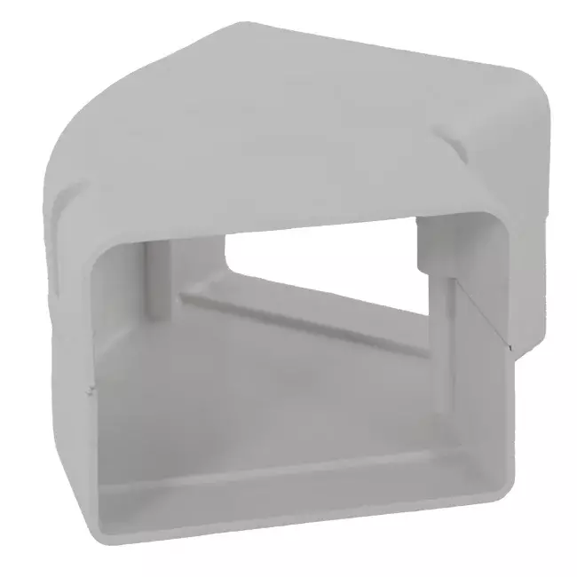 ClimaConnect 45° codo plano para conducto de montaje 100 mm - RAL 9010