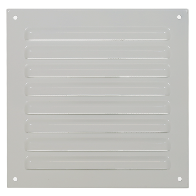 Rejilla exterior cuadrada 150x150mm aluminio - RAL9010