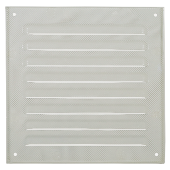Rejilla exterior cuadrada 150x150mm aluminio - RAL9010