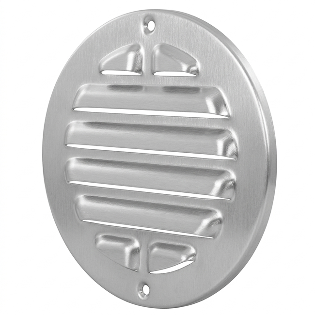 Rejilla exterior redonda 160 mm - aluminio anodizado
