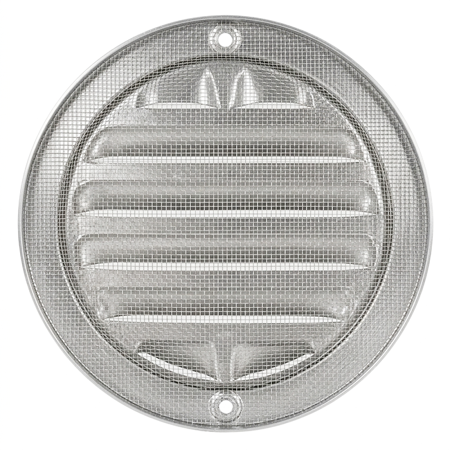 Rejilla exterior redonda 160 mm - aluminio anodizado