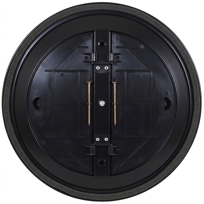 Difusor de techo redondo con motivo fijo Ø 150 mm - RAL9005 30% brillo