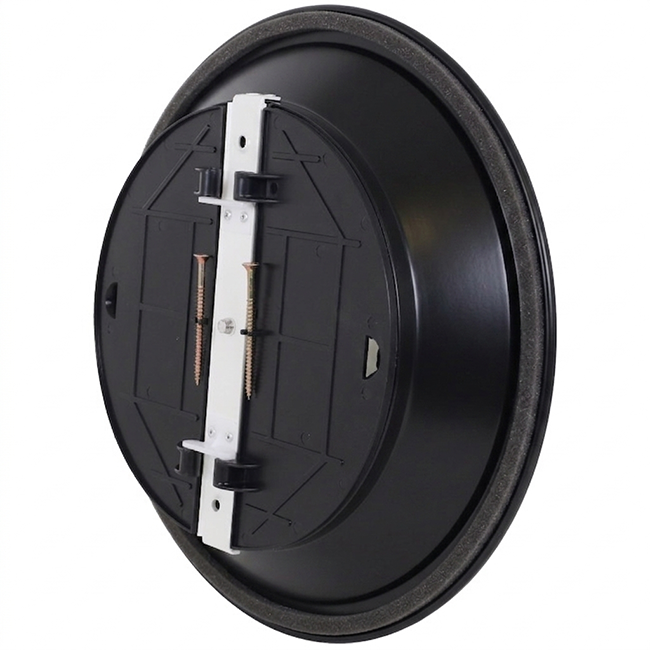 Difusor de techo redondo con motivo fijo Ø 150 mm - RAL9005 30% brillo