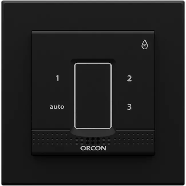 Tapa negra para sensor de control de humedad empotrado Orcon 15RF