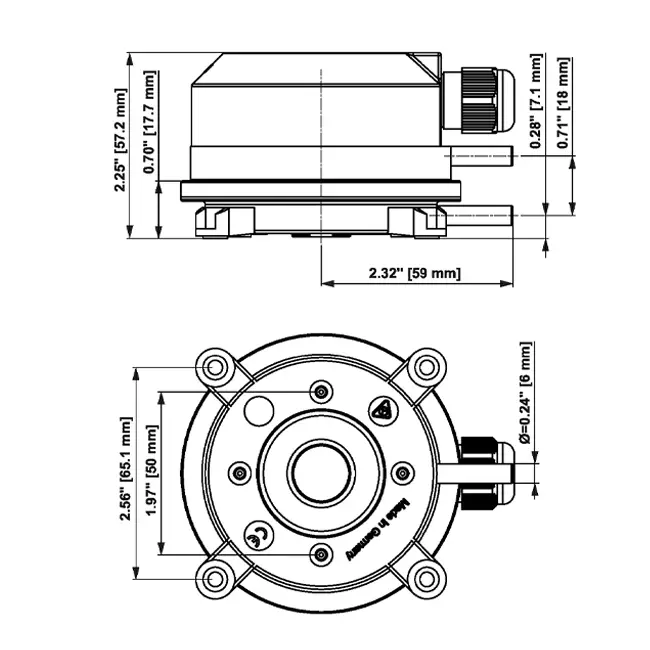 Presostato diferencial Belimo de 50 a 500 Pa - 01APS-10U