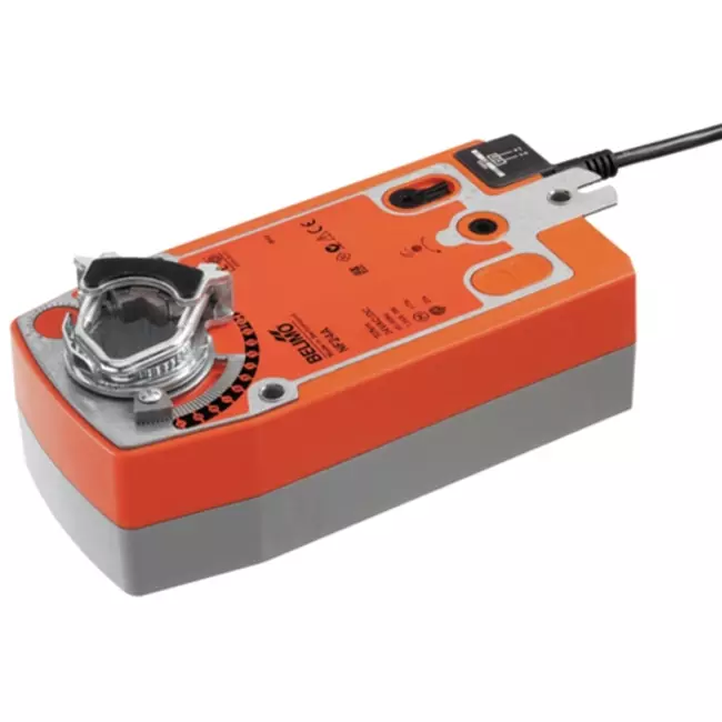 Actuador de válvula rotativa Belimo con retorno por muelle 24V - abrir/cerrar - 10 Nm - NF24A