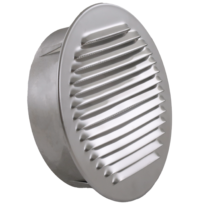Rejilla de ventilación circular 250 mm aluminio - EL-A-R250 ALU