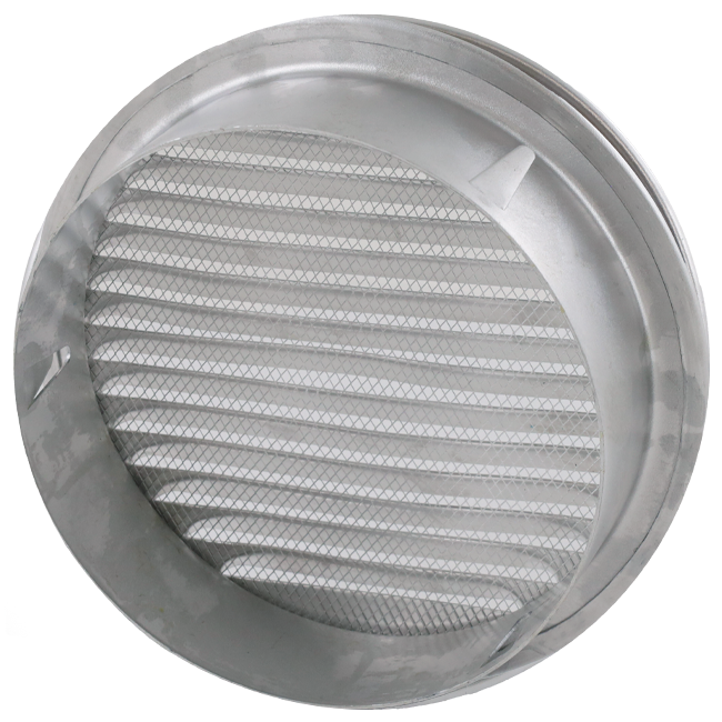Rejilla de ventilación circular 250 mm aluminio - EL-A-R250 ALU